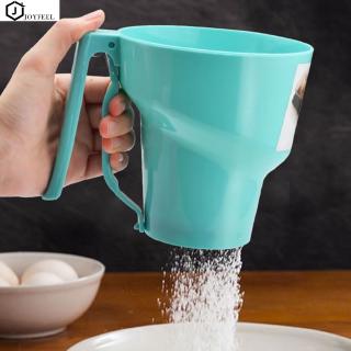 joy Funnel Shaped Flour Sifter Fine Mesh Powder Flour Sieve Icing Sugar Manual Sieve Cup Home Kitchen Baking Pastry Tools feel