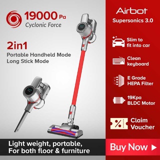 Airbot Supersonics 3.0 Cordless Vacuum Cleaner Handheld Stick Portable Vacuum Dust Mite Killer