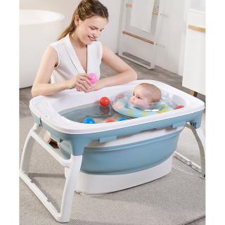 2 in 1 Baby Foldable Bathtub Foldable Children's Bathtub and Bathing Pad (1)