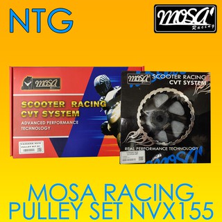 [Shop Malaysia] MOSA Racing Pulley Clutch Kit NVX155 CVT System Full Set Front/Rear Pulley