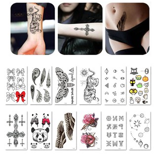 CST_1 Sheet Waterproof Flower Animal Bowknot Temporary Tattoo Sticker Body Art
