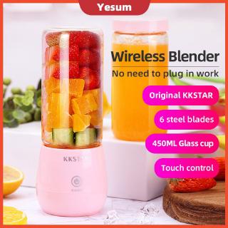 【12.12 Big Christmas Sale】450ML Original KKSTAR Portable Usb Electric Waterproof Fruit Juicer Cup Bottle Mixer Rechargeable Juice Blender