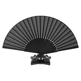Chinese Style Black Vintage Hand Fan Folding Fans culture (1)