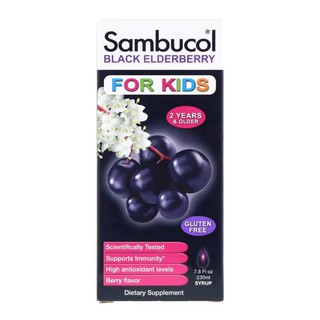 Sambucol, Black Elderberry Syrup, For Kids, Berry Flavor
