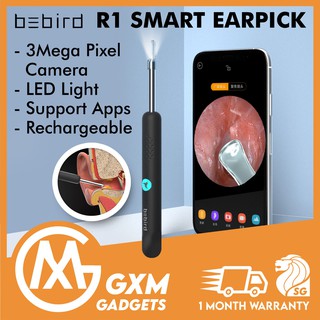 Xiaomi Bebird R1 Smart Visual Ear Sticks Ear Cleaner Endoscope 300W High Precision Earpick Mini Camera Otoscope