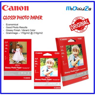 Canon 4R Glossy Photo Paper 30 sheets - GP-501 & GP-601