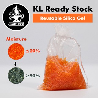 [Shop Malaysia] Silica Gel Pack Reusable Color Indicating Rechargeable Desiccant For Filament Drybox PLA ABS PETG