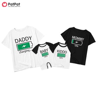 PatPat Mosaic Energy Charging Family Matching T-shirts