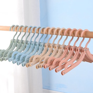 【In stock】Thickened Foldable Clothes Hanger Travel Dormitory Students Household Creative Drying Rack Adult Windproof Clothes Hanger Multifunctional