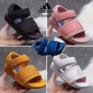 Adidas kids sandal sandals classical Velcro adjustable causal soft bottom breathable baby sports running shoes Non-slip lightweight Wear-resisting children slippers for 4,5,6,7,8,9 years child fashionable sandbeach shoes #Ready Stock#