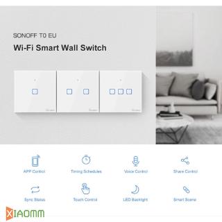 SONOFF The WiFi smart switches with 2 gangs are divided into T0 WiFi Wall Switches Xmm