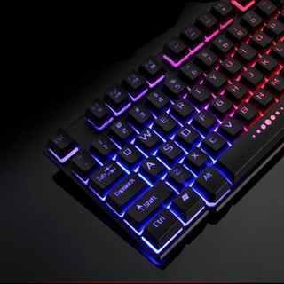 HN♥Colorful Rainbow LED Illuminated Backlight USB Wired Desktop Gaming Keyboard