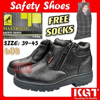 SAFETY SHOES DOUBLE ZIP 608 BRAND MATARAZO HEAVY DUTY (SAFETY BOOTS)