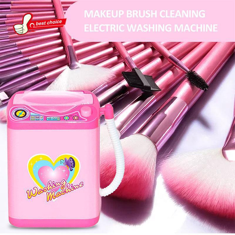 🎀TIKTOK Makeup Brush Washing Machine Mini Electric Washing Machine Cute Pink