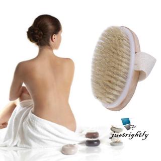 Jry₪Hot Natural Bath Bristle Body Brush Dry Brushing Clean Exfoliating Sponge