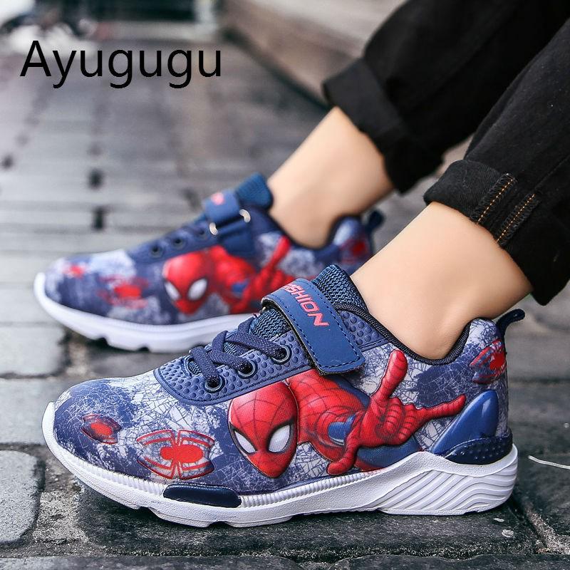Spider-Man Children Breathable and Wear-Resistant Sports Shoes Kids Sneakers