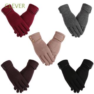 CLEVER Graceful Women Winter Warm Thicken Windproof Touch Screen Gloves
