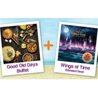 $57 Good old days Buffet dinner & wings of time 8:40pm show