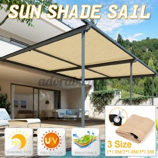 new Outdoor Sunproof Sun Shade Sail Anti-UV Awning Mesh Net Canopy Home Garden 1/2/3*1.8M
