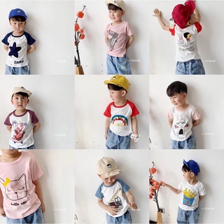 Kids Cartoon Tops Baby Boys Girls Short Sleeve Cotton T Shirt Summer Tee T-Shirt