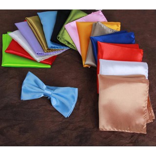 Pocket Squares for Men Silk Handkerchiefs Solid Color Black Red Blue