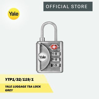 Yale YTP1/32/119/1 Luggage TSA Combination Lock (Grey)