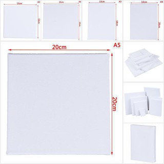 [Ready Stock 0827] Blank White Mini Small Stretched Artist Canvas Art Board Oil Paint Board
