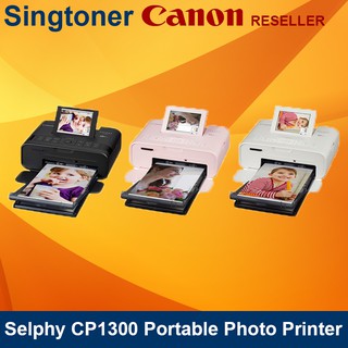 [Local Warranty] Canon SELPHY CP1300 Mobile Wi-Fi Photo Printer - Pink White Black