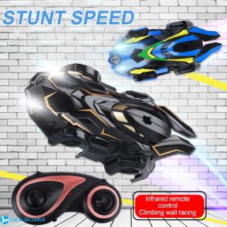 【Shocking Price】 Infrared Remote Zero Gravity Mini Wall Climber Climbing RC Car Drift Stunt Car Two Modes Smart Front LT