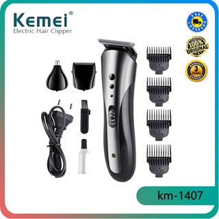 KEMEI KM-1407 multi-function hair clipper rechargeable electric shaver