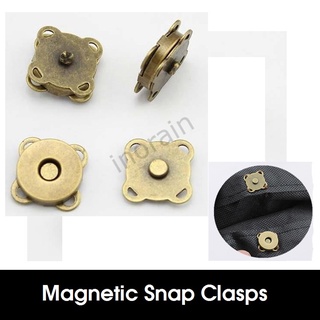 (SG Stock) Sew on Magnetic Snap Clasps DIY Craft Purse Handbag Plum blossom Shaped Closures