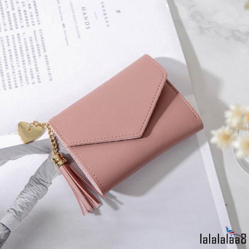Womens Short Small Money Purse Wallet Ladies Leather Folding Coin Card