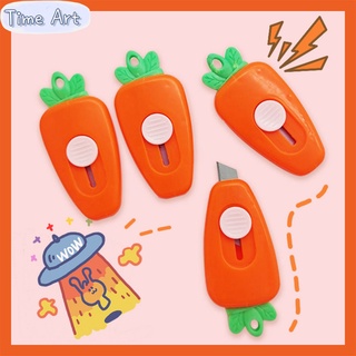 Cute Carrot Utility Knife Hand Account Tool Demolition Courier Knife Mini Open Box Knife Student Stationery