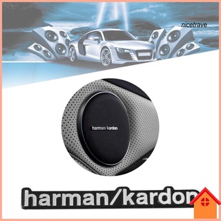 [Ni] 5Pcs Car Audio Badges Anti-rust Easy to Paste Aluminum Alloy Car Audio Sticker for Harman/Kardon