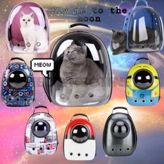 ⚡️Ready Stock⚡️ Astronaut Capsule Transparent Bag Cat Dog Backpack Carrier Bag Galas Kucing