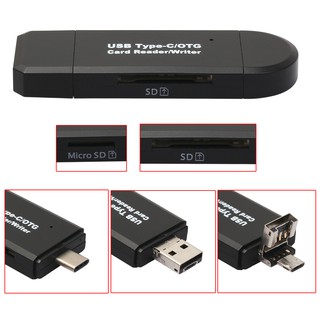 USB-C Type C /USB /Micro USB/ OTG TF SD MMC Card Reader
