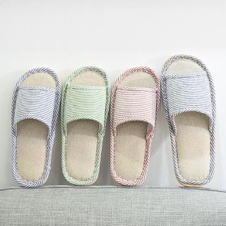 Indoor Slip-proof Four Seasons Home Slippers, Flax Slippers Bedroom slippers