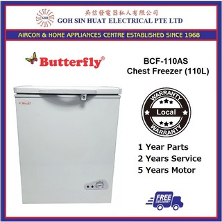 Farfalla Butterfly Chest Freezer 110L [BCF-110AS]