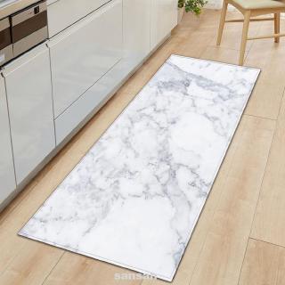 Marbling Decorative Kitchen Wear Resistant Rectangle Floor Mat