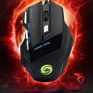 5500 DPI 7 Button LED Optical USB Wired Gaming Mouse