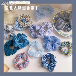 💇Ready Stock Wholesale Price 46 Colors Women Hair Scrunchies Ring Large Intestine Circle Cute Rope (1)