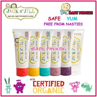 [Shop Malaysia] Jack N' Jill Natarul Baby Kids Toothpaste 50g (1pc)