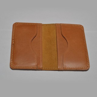 Card wallet model Fold Genuine Leather - card wallet - slim wallet tan