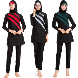 Muslim Swimwear Muslimah Women Burkini Muslim Women Bathing Suit Islamic Three-piece Swimsuit Larger Size Hija
