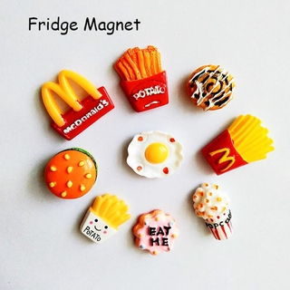 9pcs/Set 3D Fridge Magnet Kitchen Decoration Cute McDonald's Magnetic Stickers