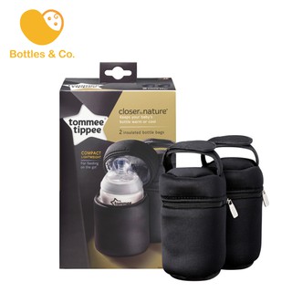 Tommee Tippee Closer to Nature Insulated Bottle Bag, Pack of 2 (1)