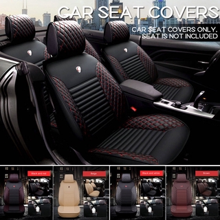 Universal Car Seat Covers PU Leather Front Rear Cushion Accessories