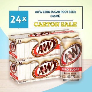[Bundle of 2 Cartons] A&W Root Beer Zero Sugar 12/12oz