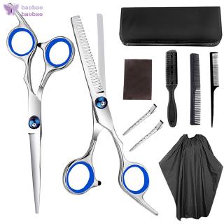 Hair Cutting Thinning Scissors Barbers Shears Stainless Steel Hairdressing Set for Men Women Kids Salon (1)
