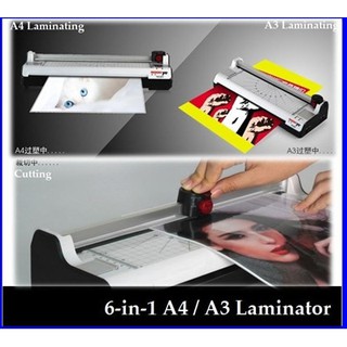 Local Seller And Ready Stock! Multifunction 6-in-1 A4 / A3 Laminator